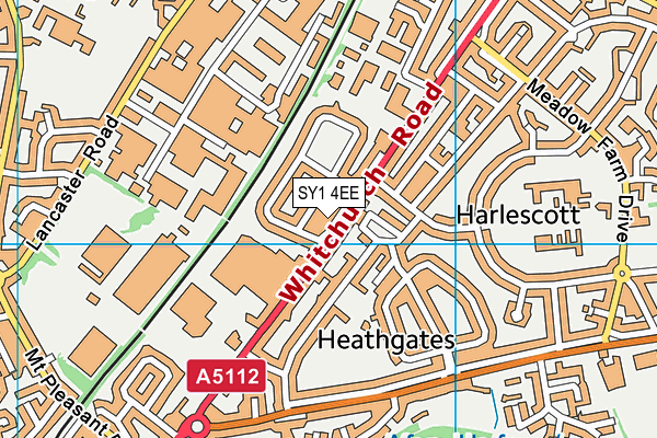 Map of CHATA POLSKA WARRINGTON LTD at district scale