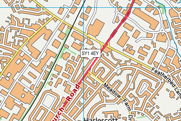 SY1 4EY map - OS VectorMap District (Ordnance Survey)