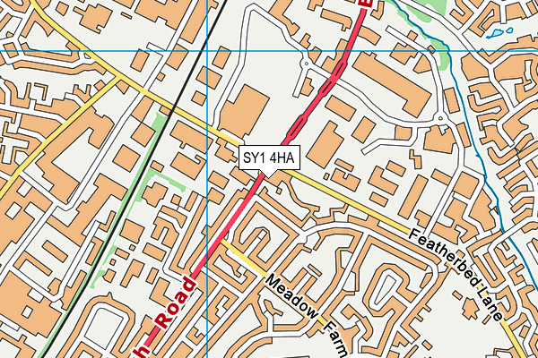 SY1 4HA map - OS VectorMap District (Ordnance Survey)