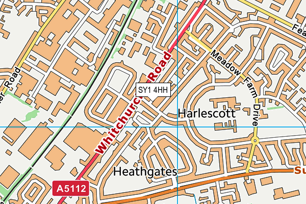 SY1 4HH map - OS VectorMap District (Ordnance Survey)