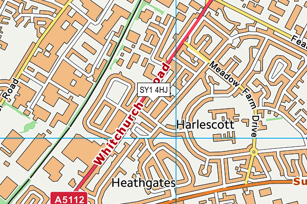 SY1 4HJ map - OS VectorMap District (Ordnance Survey)