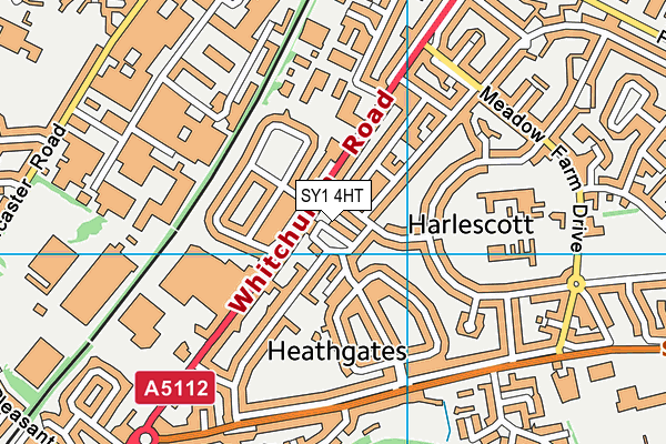 SY1 4HT map - OS VectorMap District (Ordnance Survey)