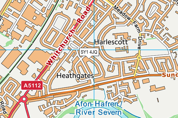 SY1 4JQ map - OS VectorMap District (Ordnance Survey)