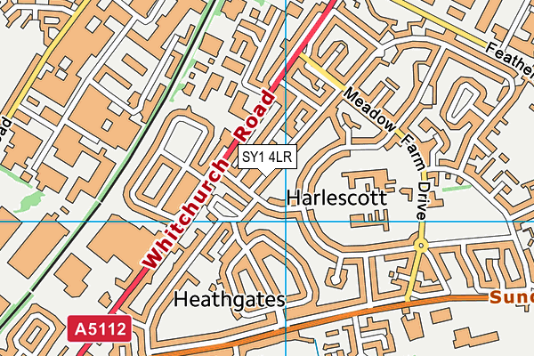 SY1 4LR map - OS VectorMap District (Ordnance Survey)