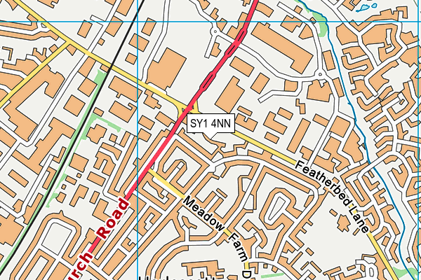 SY1 4NN map - OS VectorMap District (Ordnance Survey)