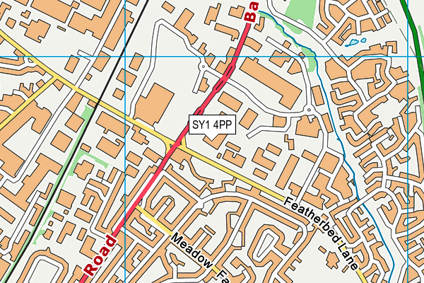 SY1 4PP map - OS VectorMap District (Ordnance Survey)