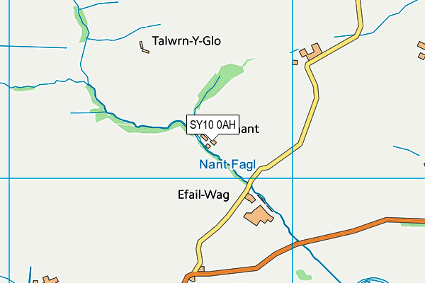 SY10 0AH map - OS VectorMap District (Ordnance Survey)