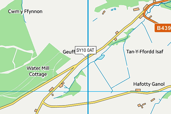 SY10 0AT map - OS VectorMap District (Ordnance Survey)