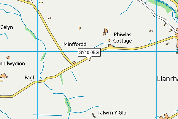 SY10 0BG map - OS VectorMap District (Ordnance Survey)