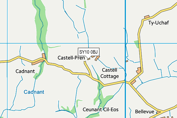 SY10 0BJ map - OS VectorMap District (Ordnance Survey)