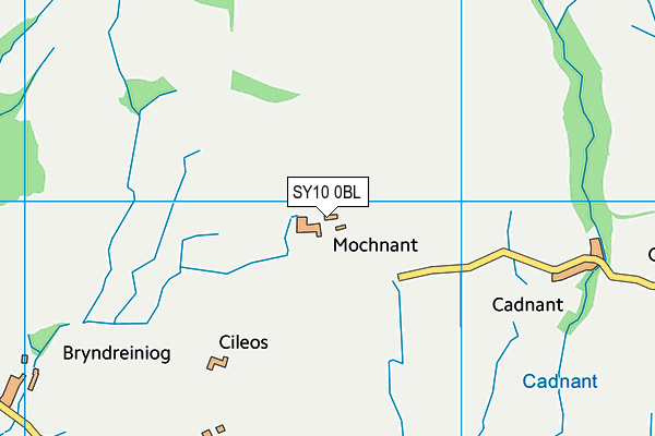 SY10 0BL map - OS VectorMap District (Ordnance Survey)