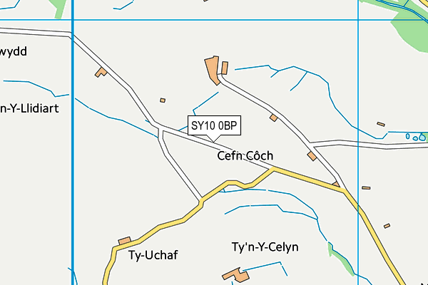 SY10 0BP map - OS VectorMap District (Ordnance Survey)