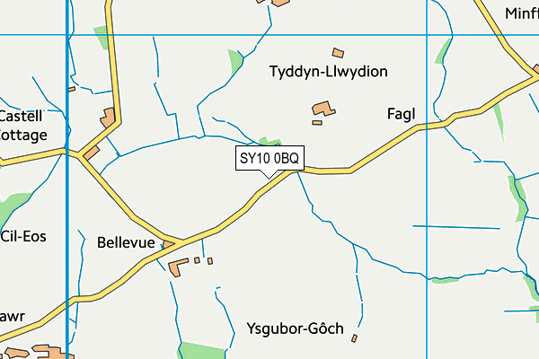 SY10 0BQ map - OS VectorMap District (Ordnance Survey)