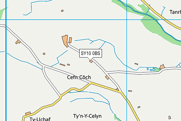 SY10 0BS map - OS VectorMap District (Ordnance Survey)