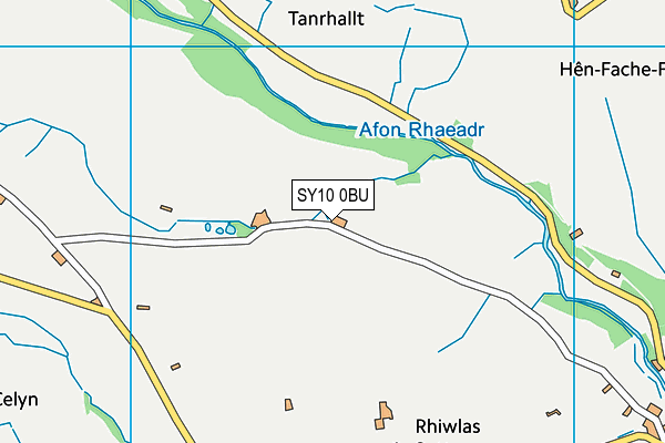 SY10 0BU map - OS VectorMap District (Ordnance Survey)