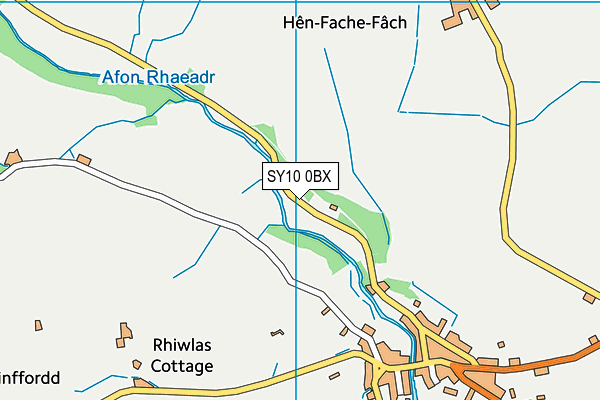 SY10 0BX map - OS VectorMap District (Ordnance Survey)