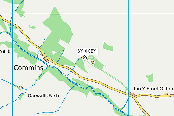 SY10 0BY map - OS VectorMap District (Ordnance Survey)