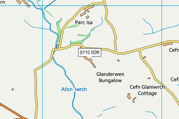 SY10 0DR map - OS VectorMap District (Ordnance Survey)