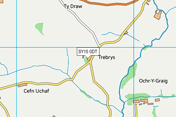 SY10 0DT map - OS VectorMap District (Ordnance Survey)