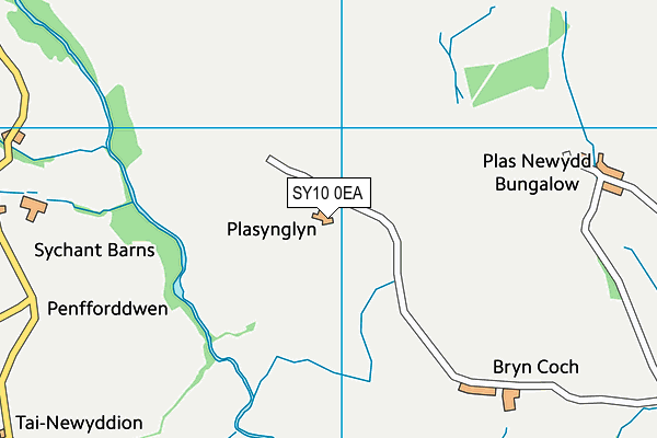 SY10 0EA map - OS VectorMap District (Ordnance Survey)