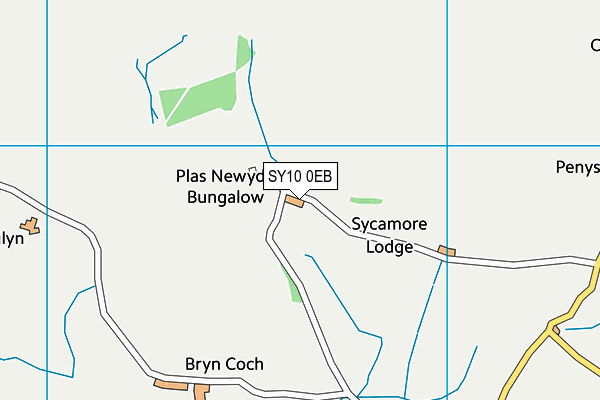 SY10 0EB map - OS VectorMap District (Ordnance Survey)