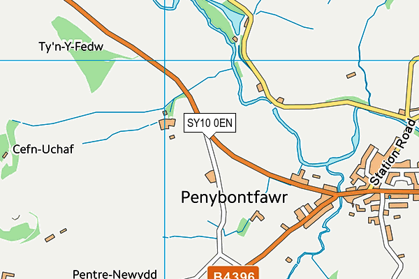 SY10 0EN map - OS VectorMap District (Ordnance Survey)