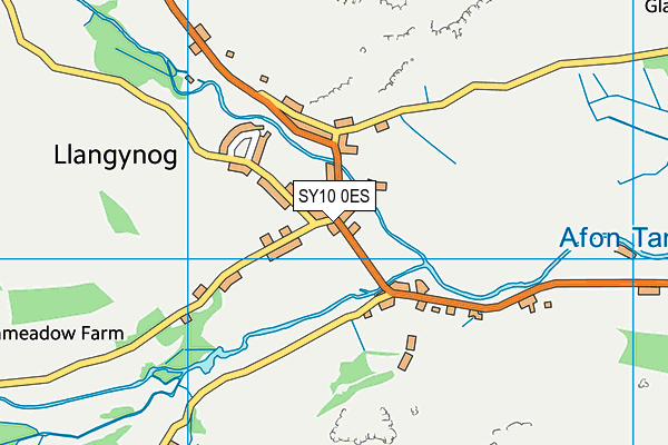 SY10 0ES map - OS VectorMap District (Ordnance Survey)