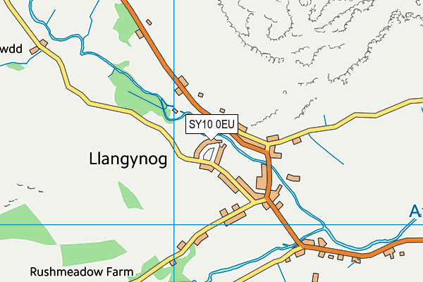 SY10 0EU map - OS VectorMap District (Ordnance Survey)