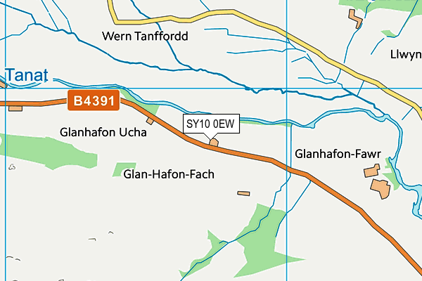 SY10 0EW map - OS VectorMap District (Ordnance Survey)