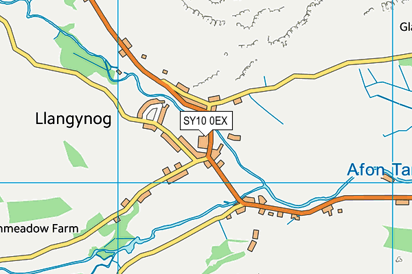 SY10 0EX map - OS VectorMap District (Ordnance Survey)