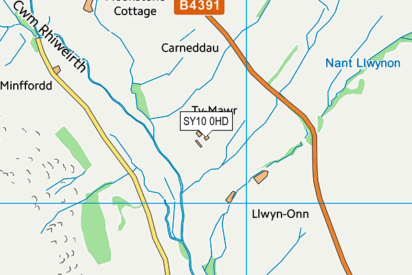 SY10 0HD map - OS VectorMap District (Ordnance Survey)