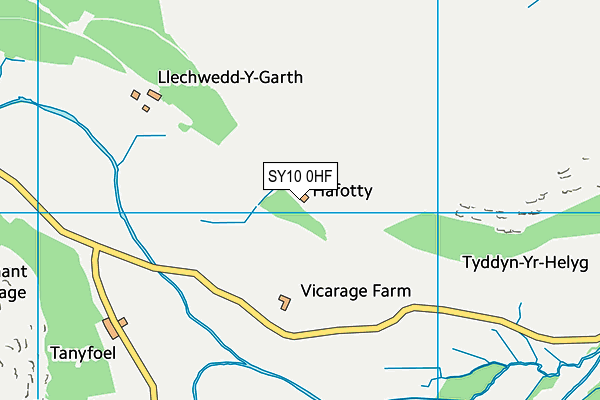 SY10 0HF map - OS VectorMap District (Ordnance Survey)