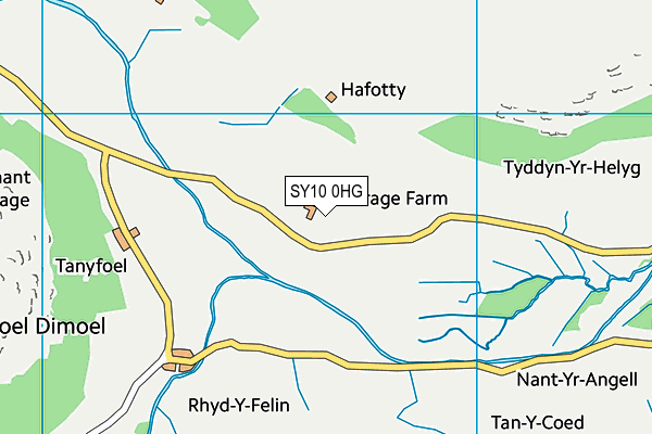 SY10 0HG map - OS VectorMap District (Ordnance Survey)