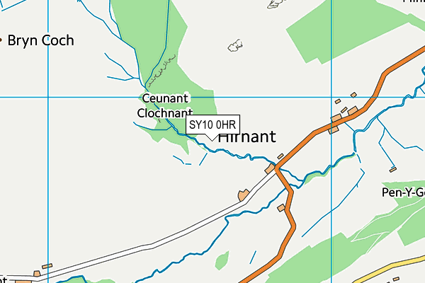 SY10 0HR map - OS VectorMap District (Ordnance Survey)