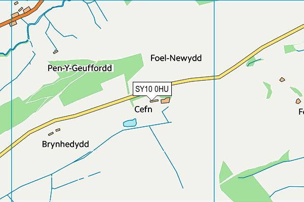 SY10 0HU map - OS VectorMap District (Ordnance Survey)