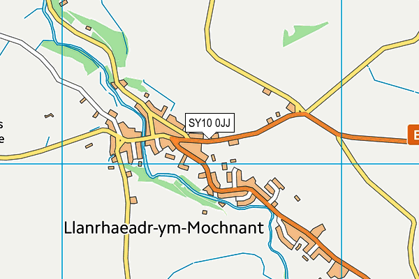 SY10 0JJ map - OS VectorMap District (Ordnance Survey)
