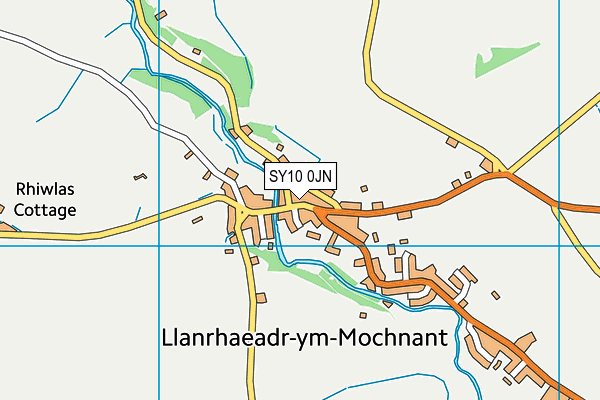 SY10 0JN map - OS VectorMap District (Ordnance Survey)