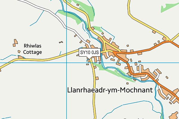 SY10 0JS map - OS VectorMap District (Ordnance Survey)