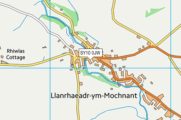 SY10 0JW map - OS VectorMap District (Ordnance Survey)