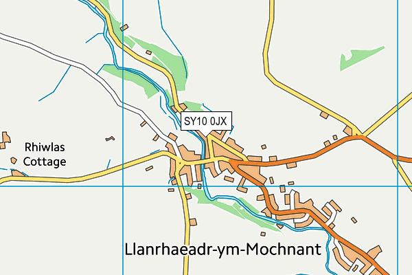 SY10 0JX map - OS VectorMap District (Ordnance Survey)