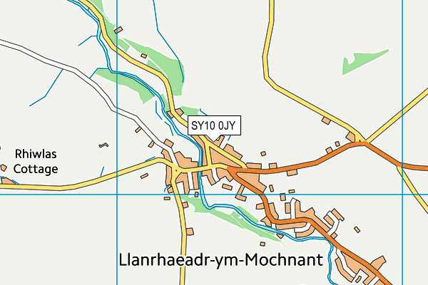 SY10 0JY map - OS VectorMap District (Ordnance Survey)