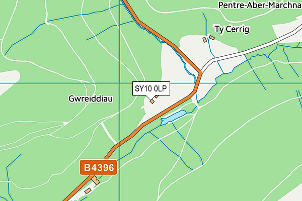 SY10 0LP map - OS VectorMap District (Ordnance Survey)