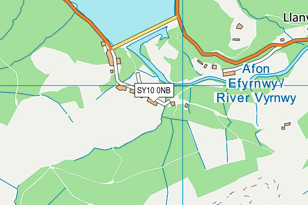 SY10 0NB map - OS VectorMap District (Ordnance Survey)