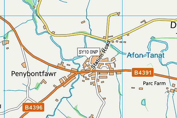 SY10 0NP map - OS VectorMap District (Ordnance Survey)