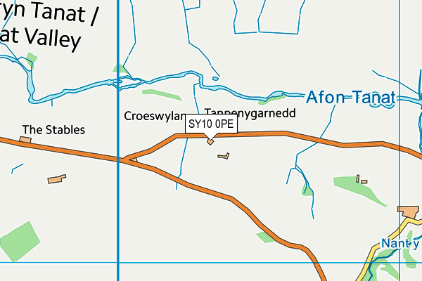 SY10 0PE map - OS VectorMap District (Ordnance Survey)