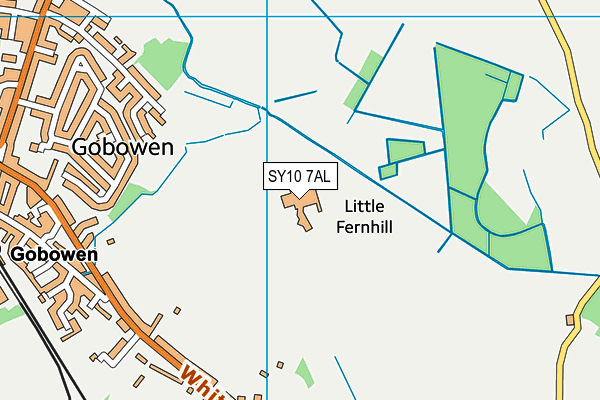 SY10 7AL map - OS VectorMap District (Ordnance Survey)