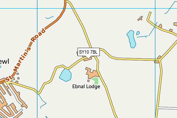 SY10 7BL map - OS VectorMap District (Ordnance Survey)
