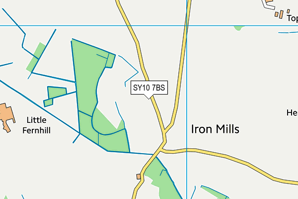 SY10 7BS map - OS VectorMap District (Ordnance Survey)