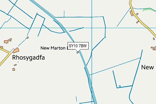 SY10 7BW map - OS VectorMap District (Ordnance Survey)