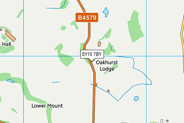 SY10 7BY map - OS VectorMap District (Ordnance Survey)